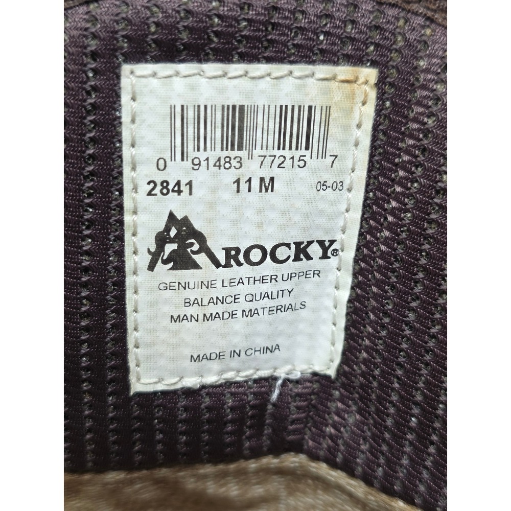 Rocky 2841 Mens Brown Leather Gore-Tex Waterproof Lace Up Logger Boots 11 M - Picture 3 of 13